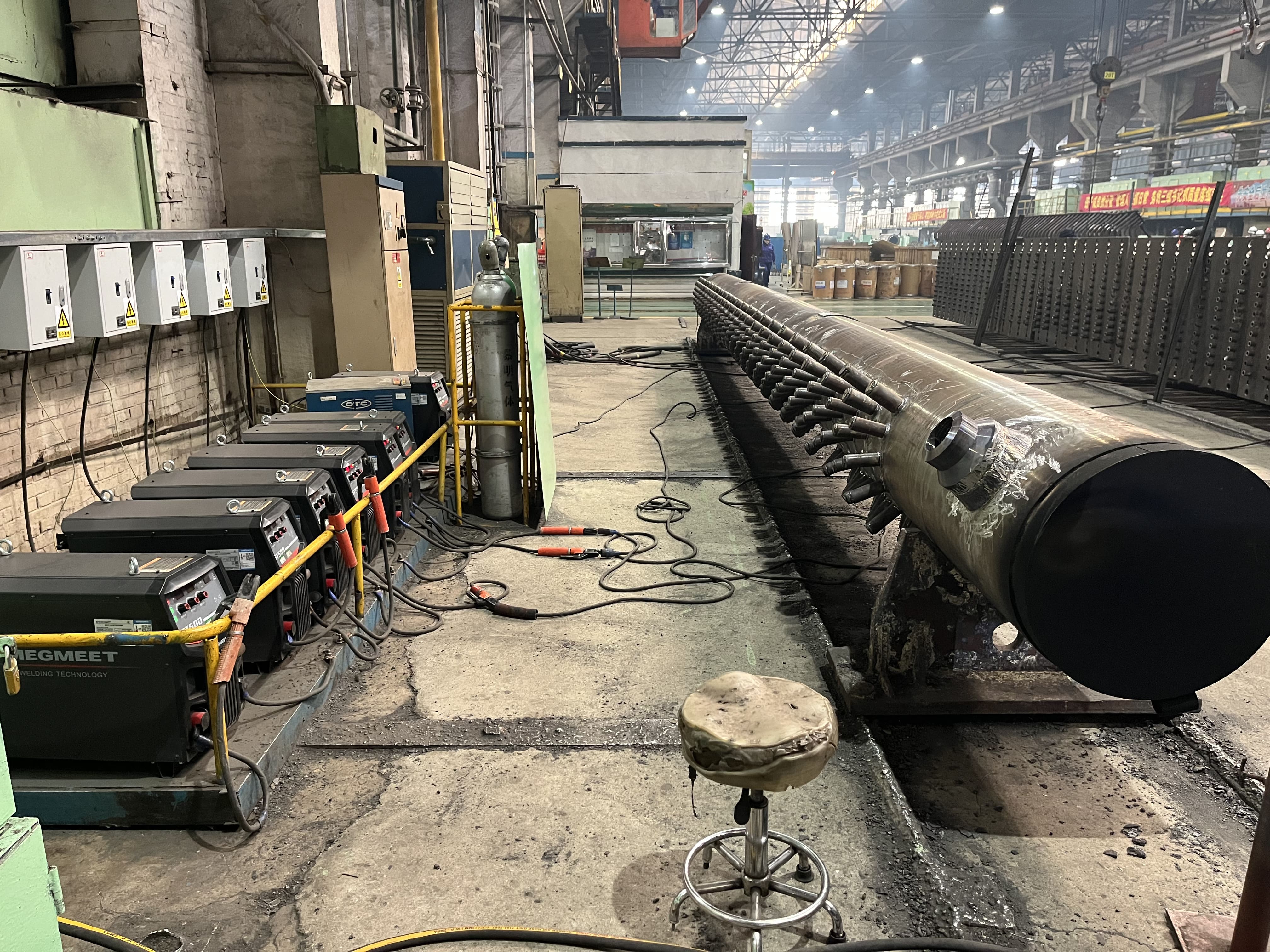 Megmeet ST series stick welding machines applied in boiler industry